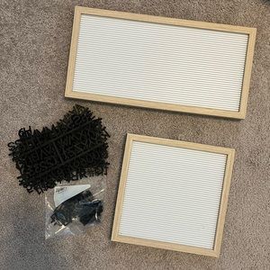 Room Essentials Letter Boards (White)